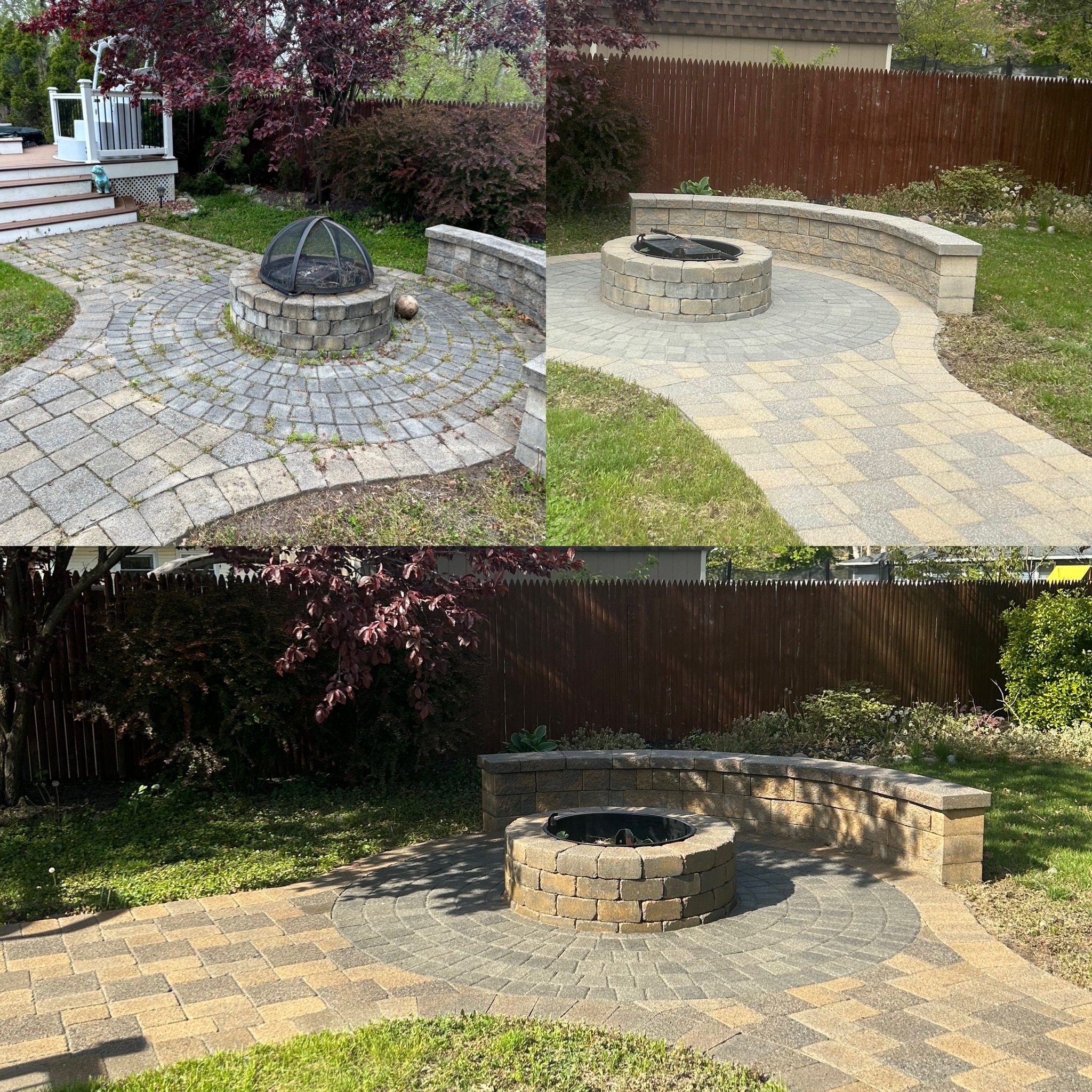 Exterior cleaning work completed by Magic Touch Power Washing